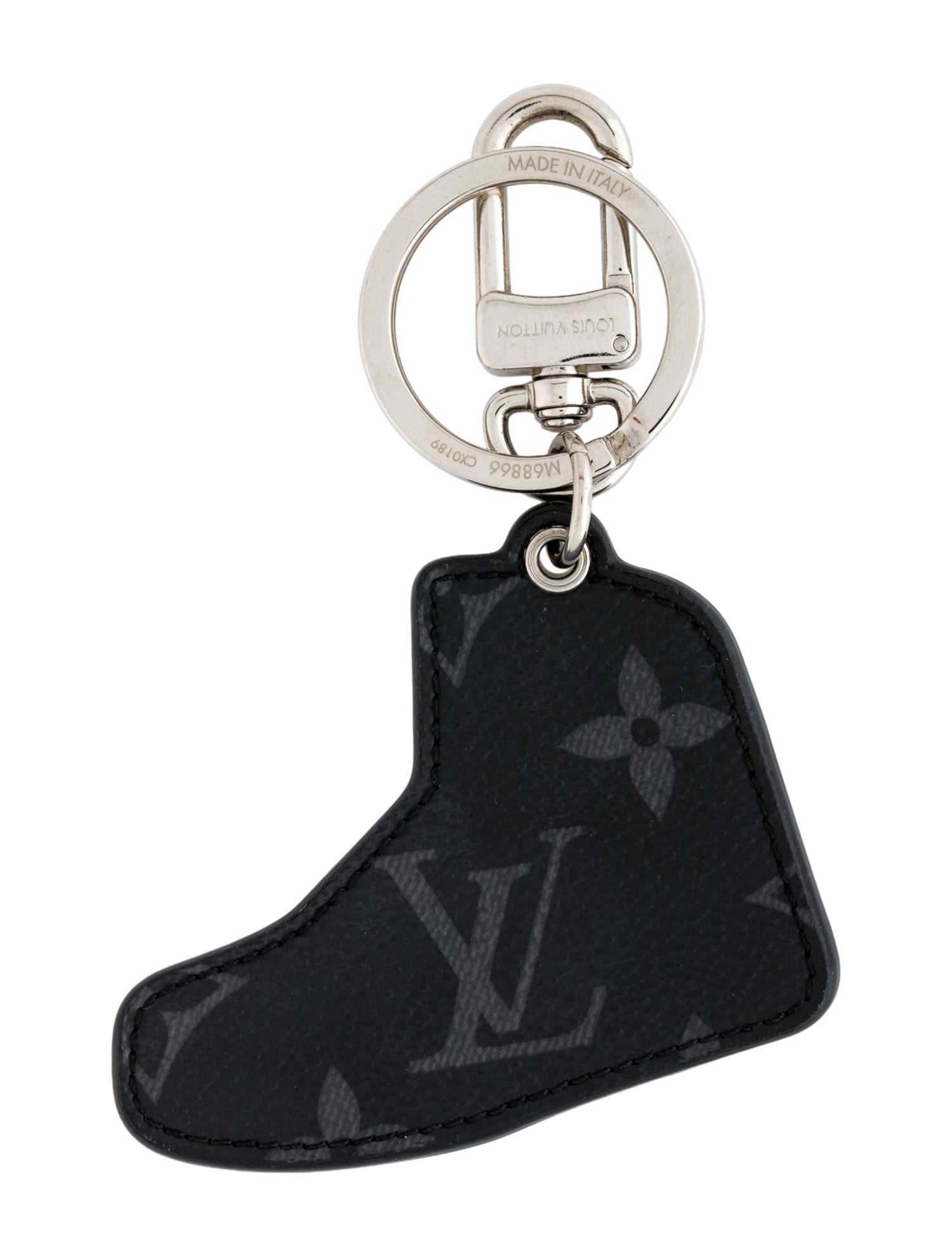 Louis Vuitton Porte Cles LV Monogram Eclipse Trainer Sneaker Key Holder Bag Charm