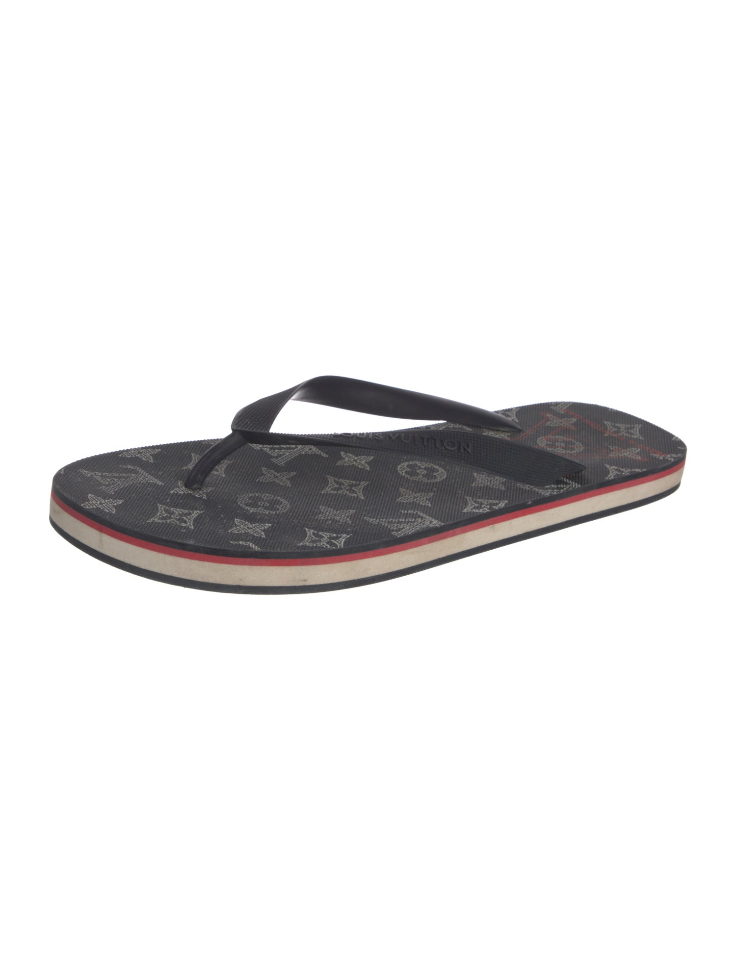 Louis Vuitton LV Monogram Rubber Flip Flops