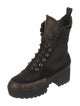 Louis Vuitton LV Monogram Suede Combat Boots