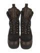 Louis Vuitton LV Monogram Suede Combat Boots