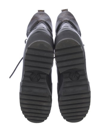 Louis Vuitton 2016 LV Monogram Combat Boots