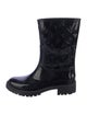Louis Vuitton Monogram Pattern Rubber Rain Boots