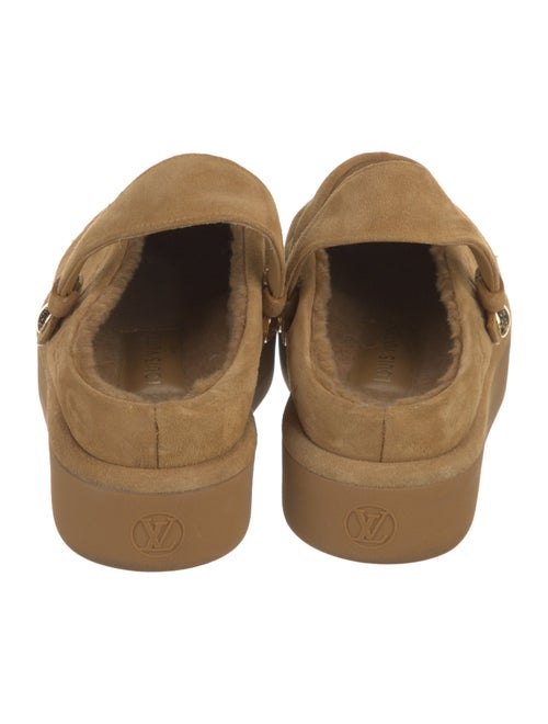 Louis Vuitton LV Monogram Suede Slingback Flats