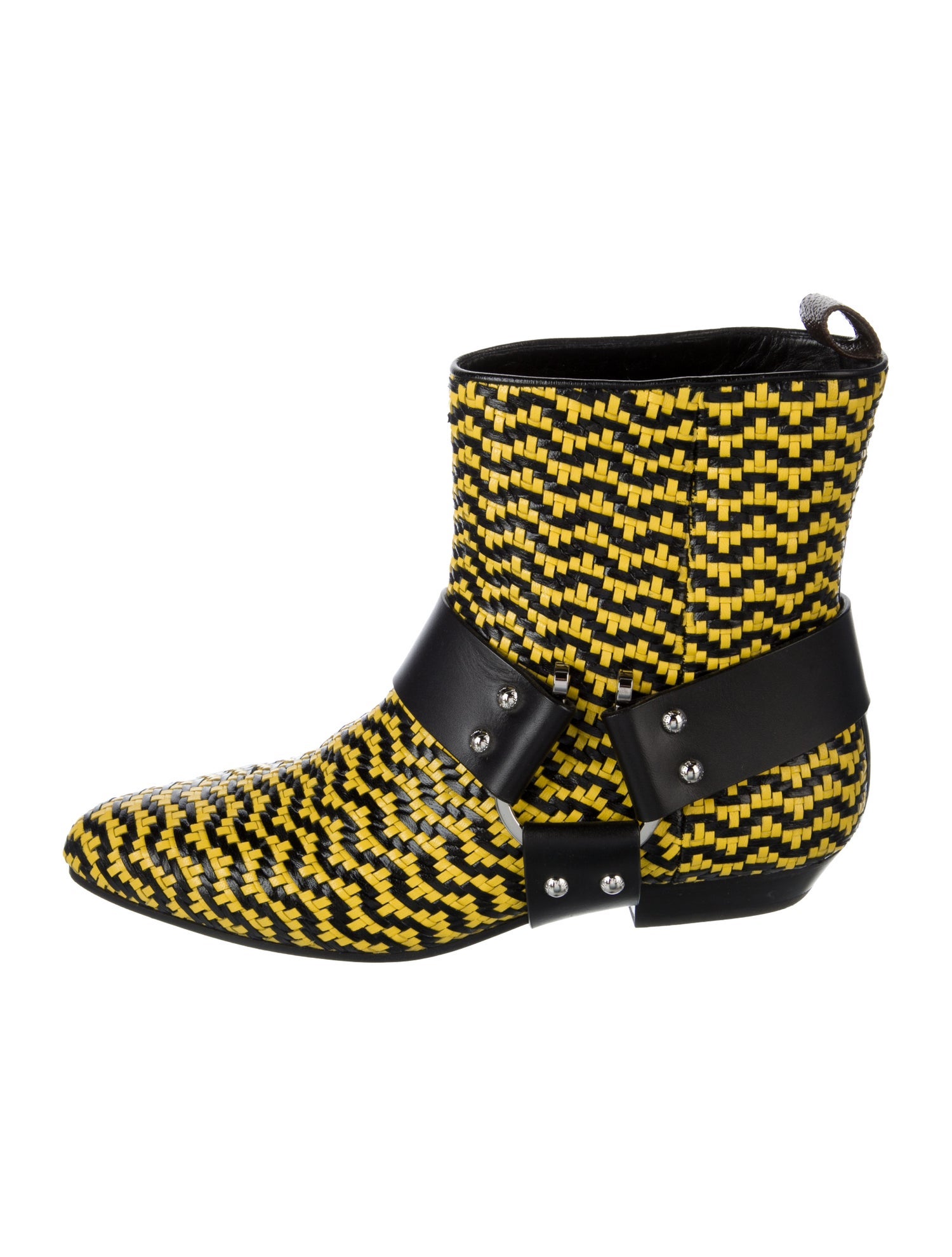 Louis Vuitton Leather Striped Boots