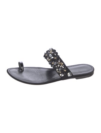 Louis Vuitton LV Monogram Leather Slides