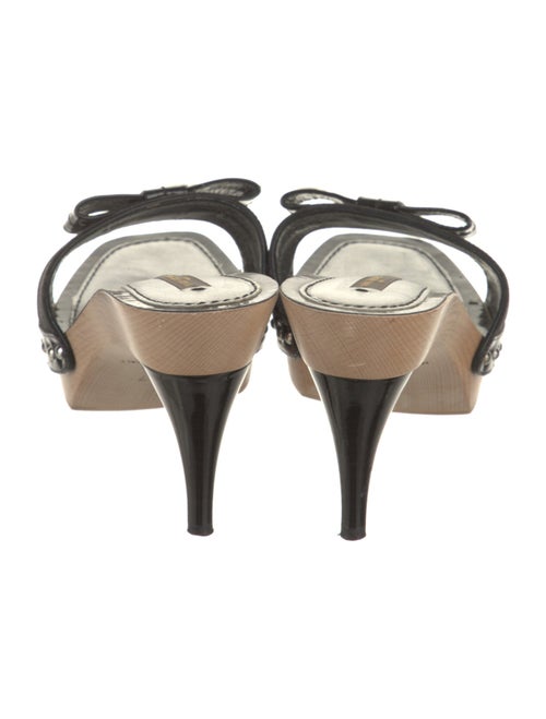 Louis Vuitton LV Monogram Bow Accents Slides