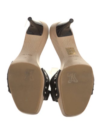 Louis Vuitton LV Monogram Bow Accents Slides