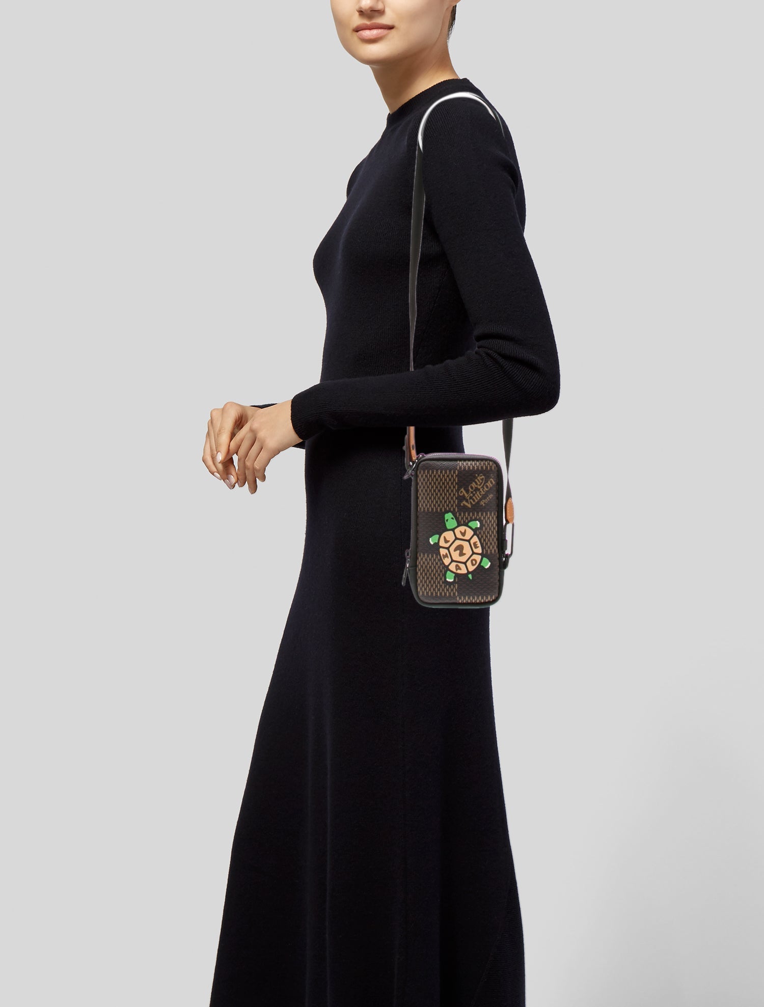 Louis Vuitton x Nigo Damier Ebene Damier Giant Nigo Phone Pouch