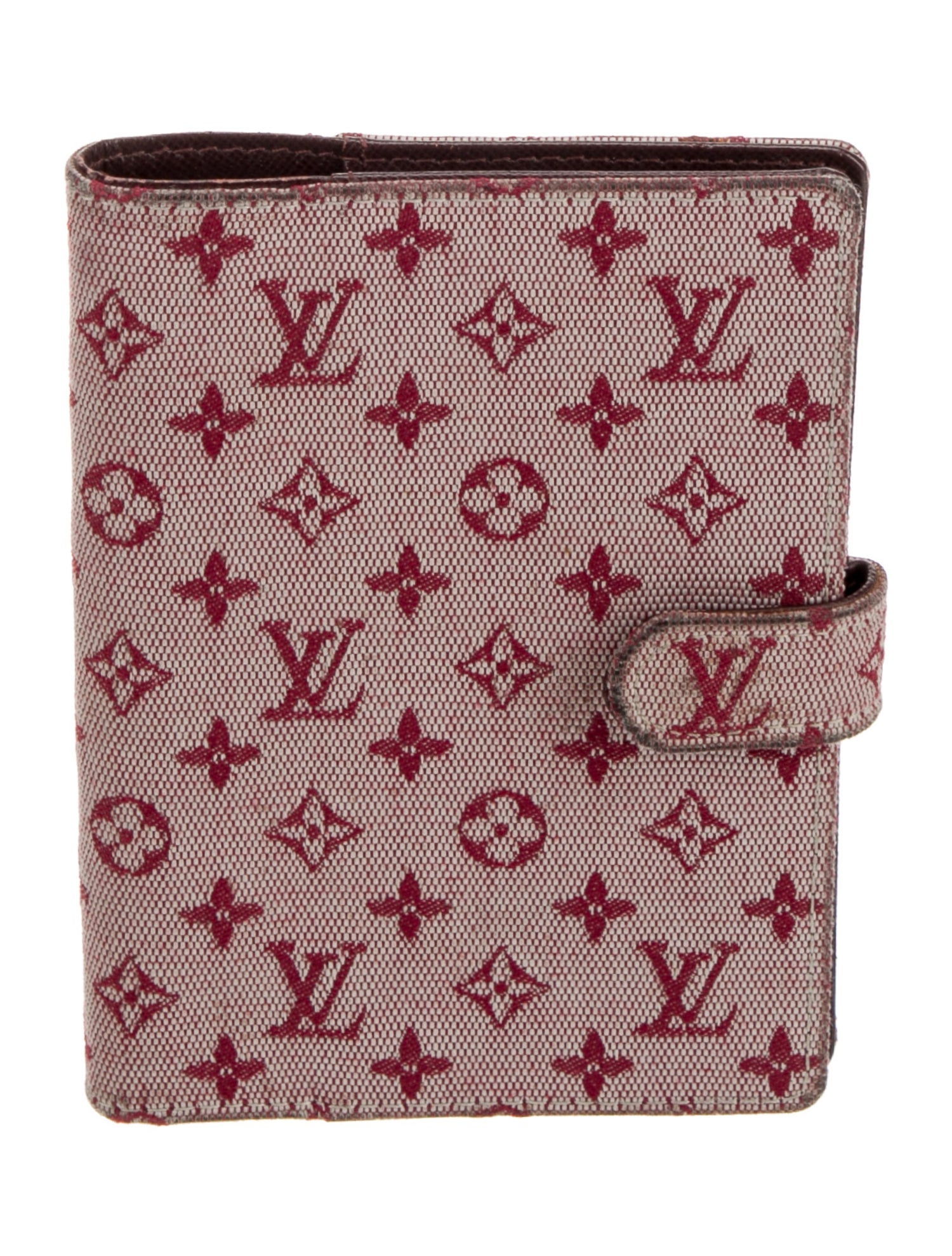 Louis Vuitton Monogram Mini Lin Small Ring Agenda - Blue