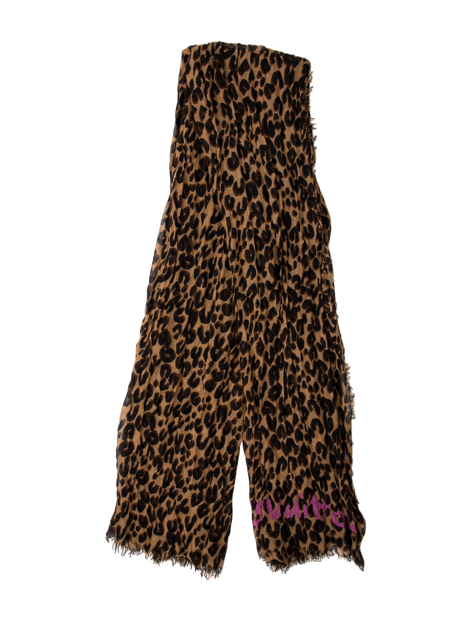 Louis Vuitton x Stephen Sprouse 'Leopard Graffiti' Cashmere Scarf