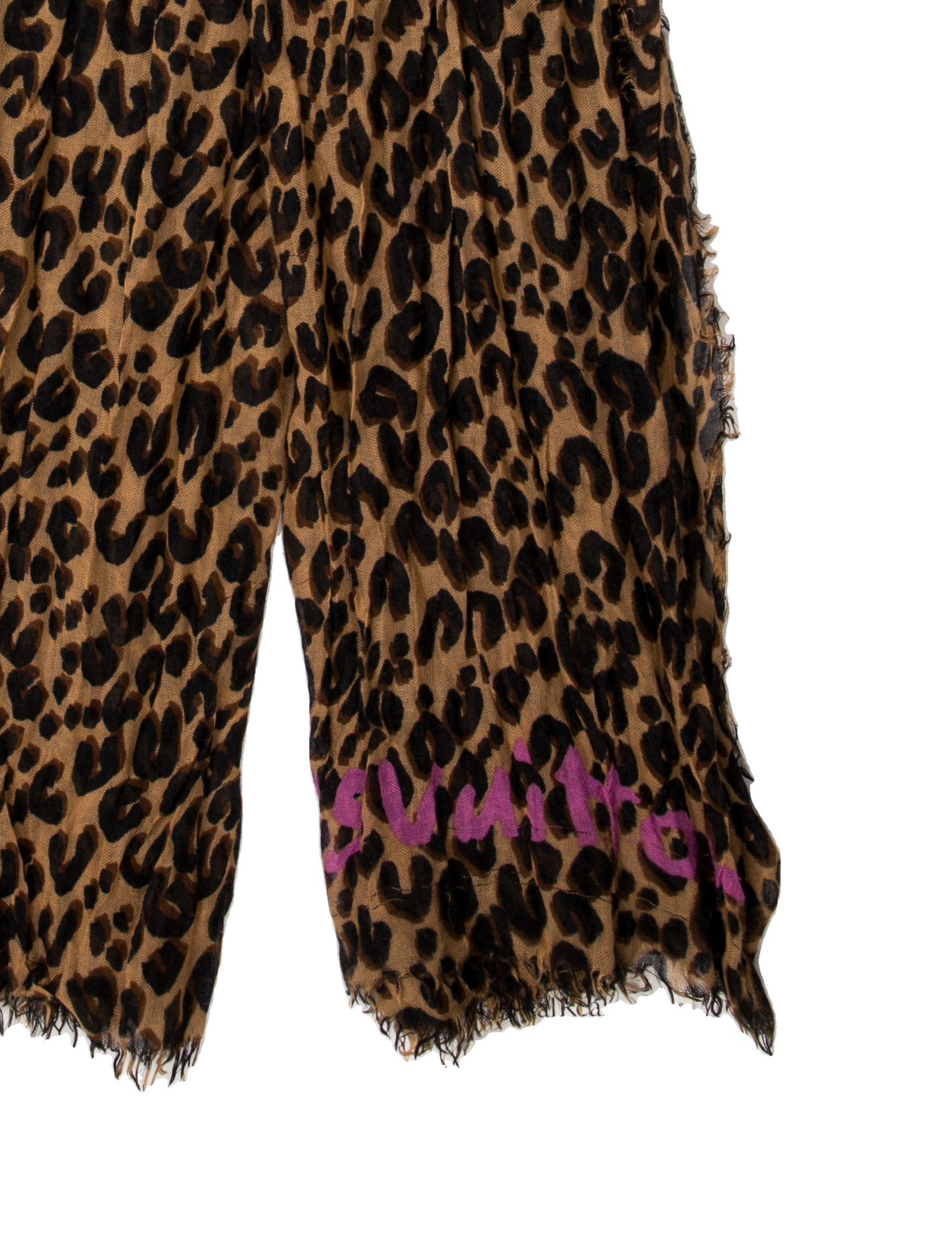 Louis Vuitton x Stephen Sprouse 'Leopard Graffiti' Cashmere Scarf