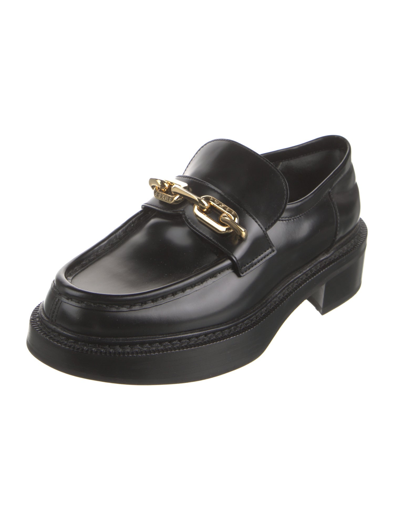 Louis Vuitton LV Monogram Leather Loafers