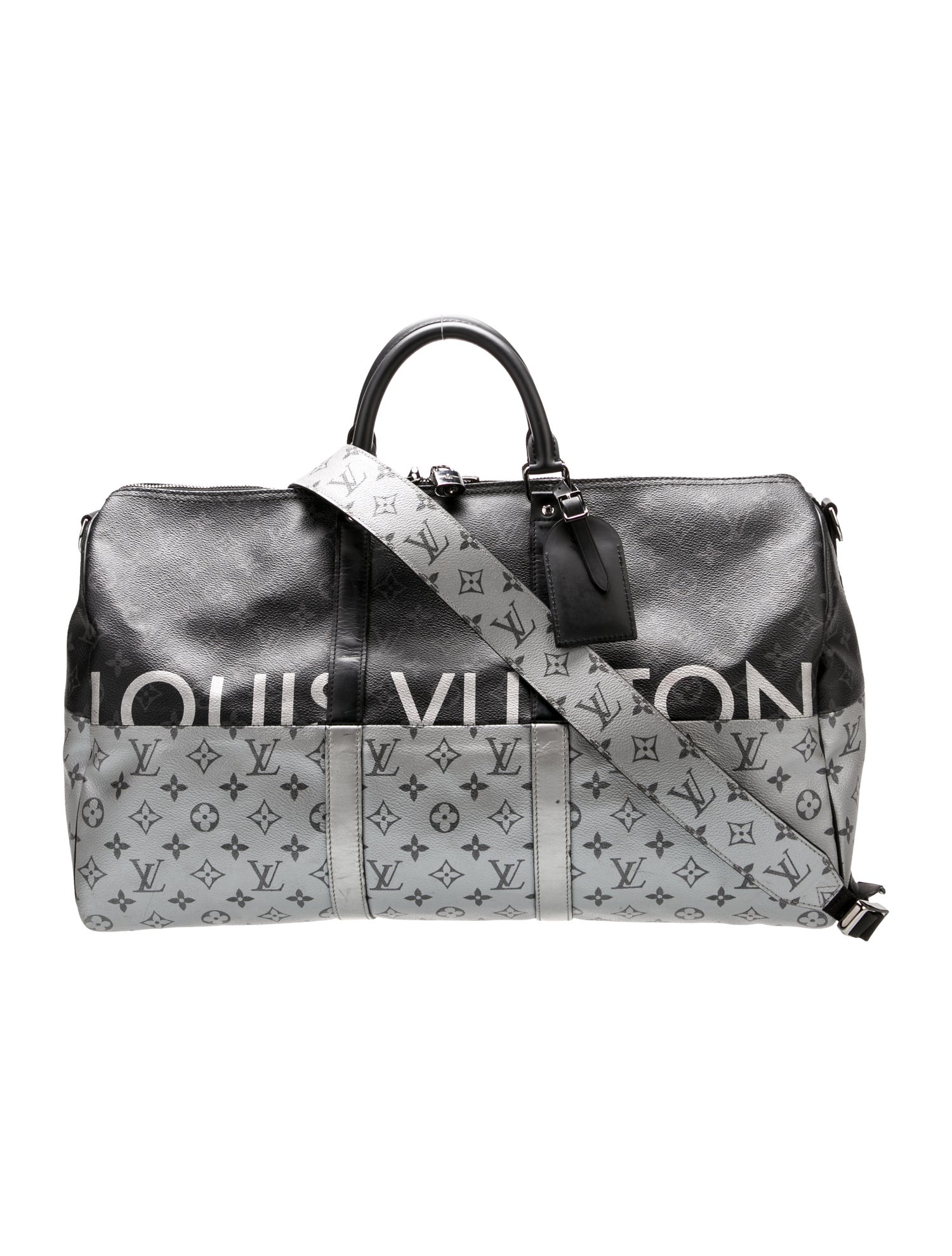 Louis Vuitton Monogram Eclipse Keepall Bandouliere 50