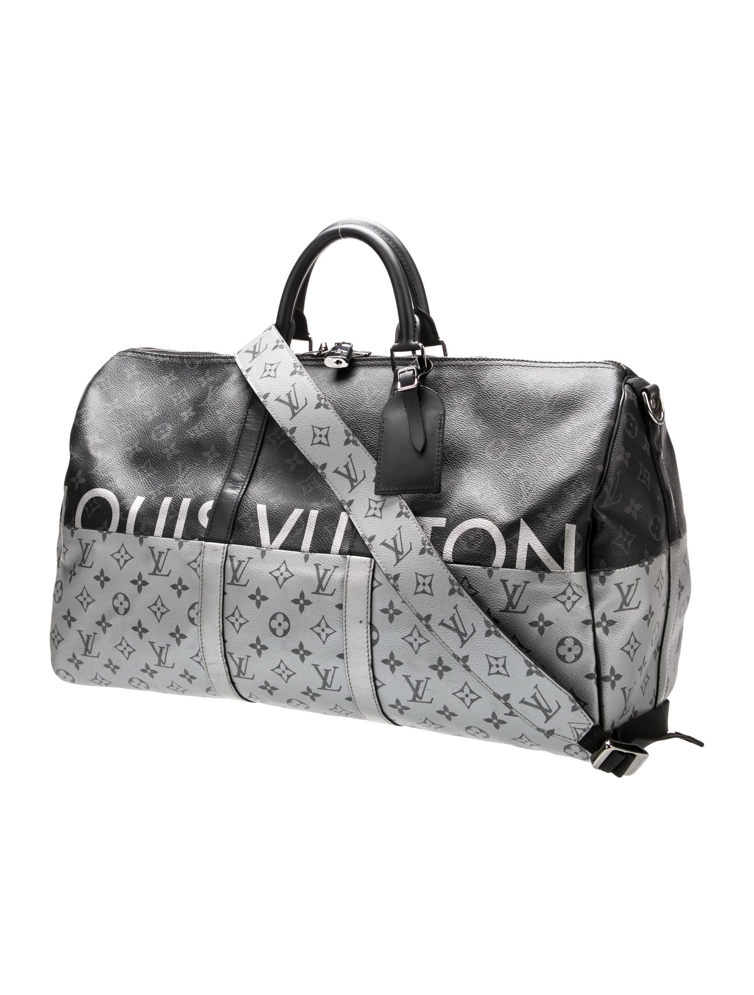 Louis Vuitton Monogram Eclipse Keepall Bandouliere 50