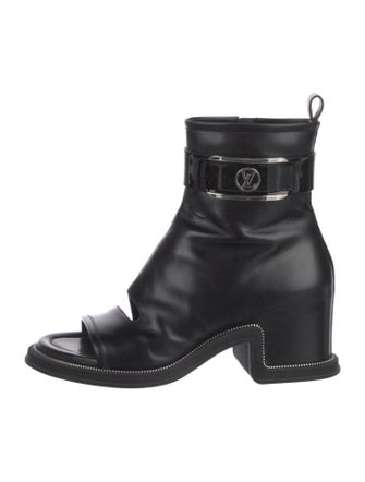 Louis Vuitton LV Monogram Leather Gladiator Sandals