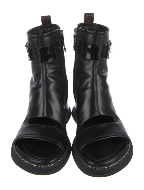 Louis Vuitton LV Monogram Leather Gladiator Sandals