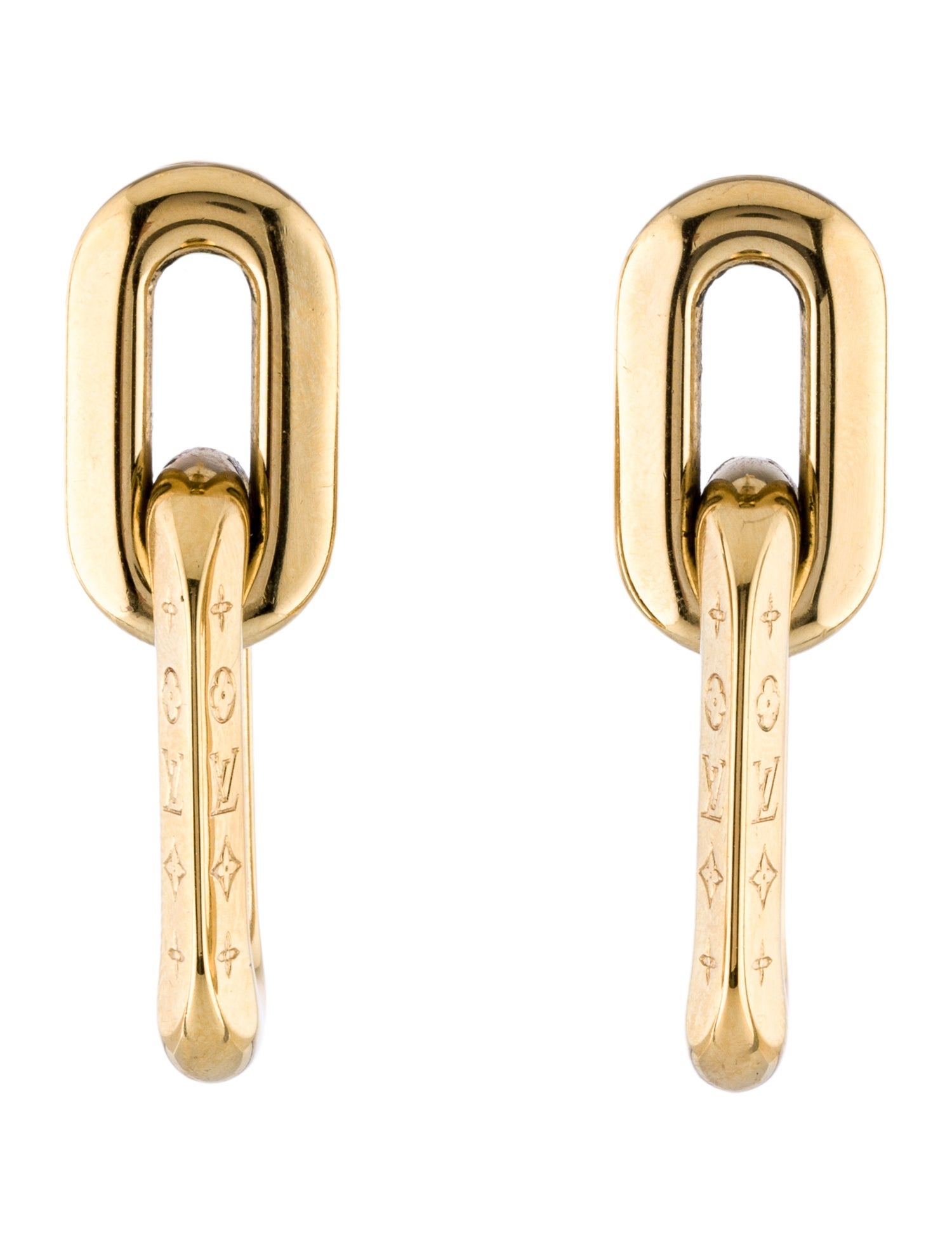 Louis Vuitton LV Edge Double Drop Earrings