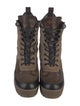 Louis Vuitton LV Monogram Suede Combat Boots