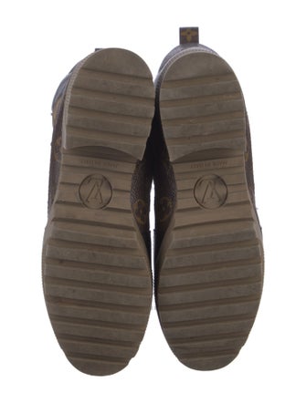 Louis Vuitton LV Monogram Suede Combat Boots