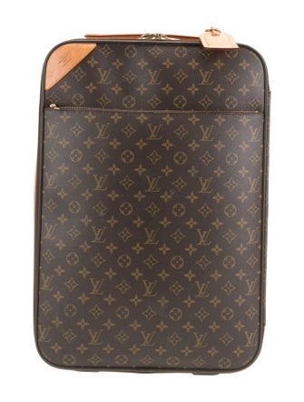 Louis Vuitton Men's Brown Pattern Printed Coated Canvas Pegase 50