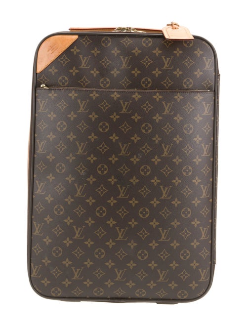 Louis Vuitton Men's Brown Pattern Printed Coated Canvas Pegase 50