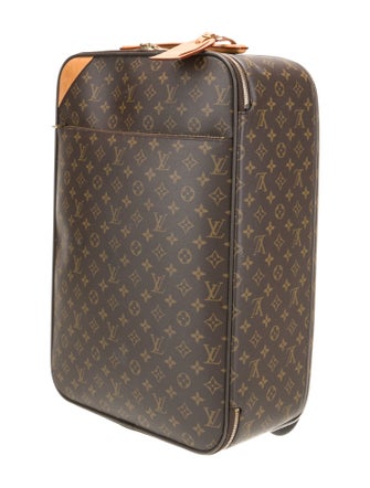 Louis Vuitton Men's Brown Pattern Printed Coated Canvas Pegase 50