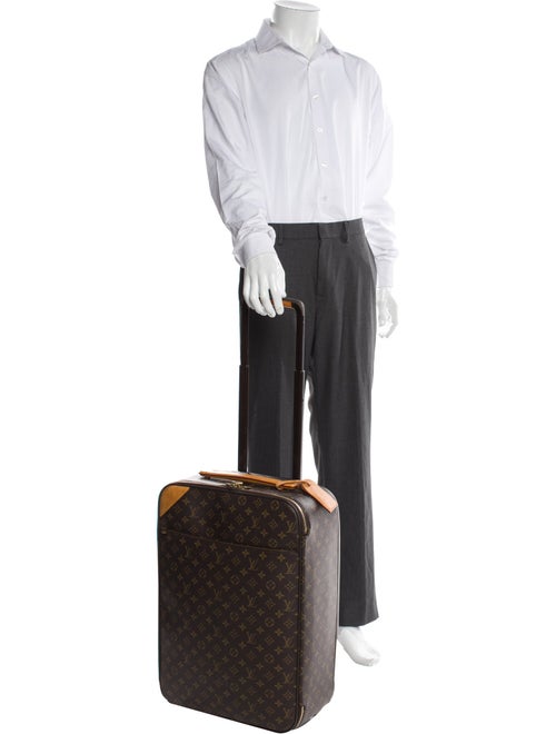 Louis Vuitton Men's Brown Pattern Printed Coated Canvas Pegase 50