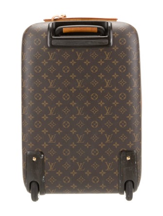 Louis Vuitton Men's Brown Pattern Printed Coated Canvas Pegase 50
