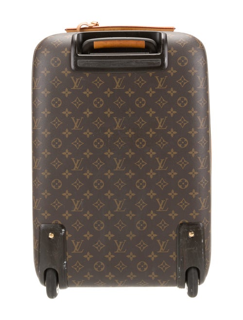 Louis Vuitton Men's Brown Pattern Printed Coated Canvas Pegase 50