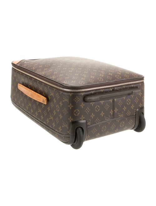 Louis Vuitton Men's Brown Pattern Printed Coated Canvas Pegase 50