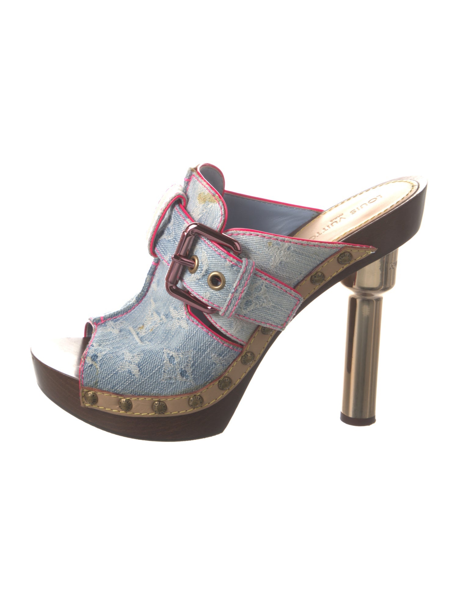 Louis Vuitton LV Monogram Denim Slides