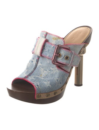 Louis Vuitton LV Monogram Denim Slides