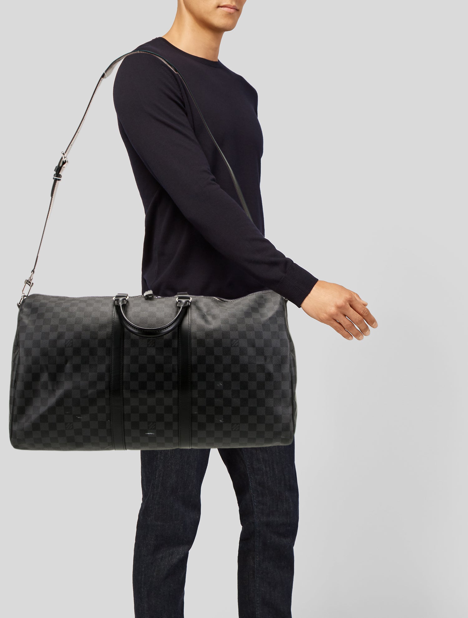 Louis Vuitton Damier Graphite Keepall Bandouliere 55