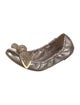 Louis Vuitton Leather Bow Accents Ballet Flats