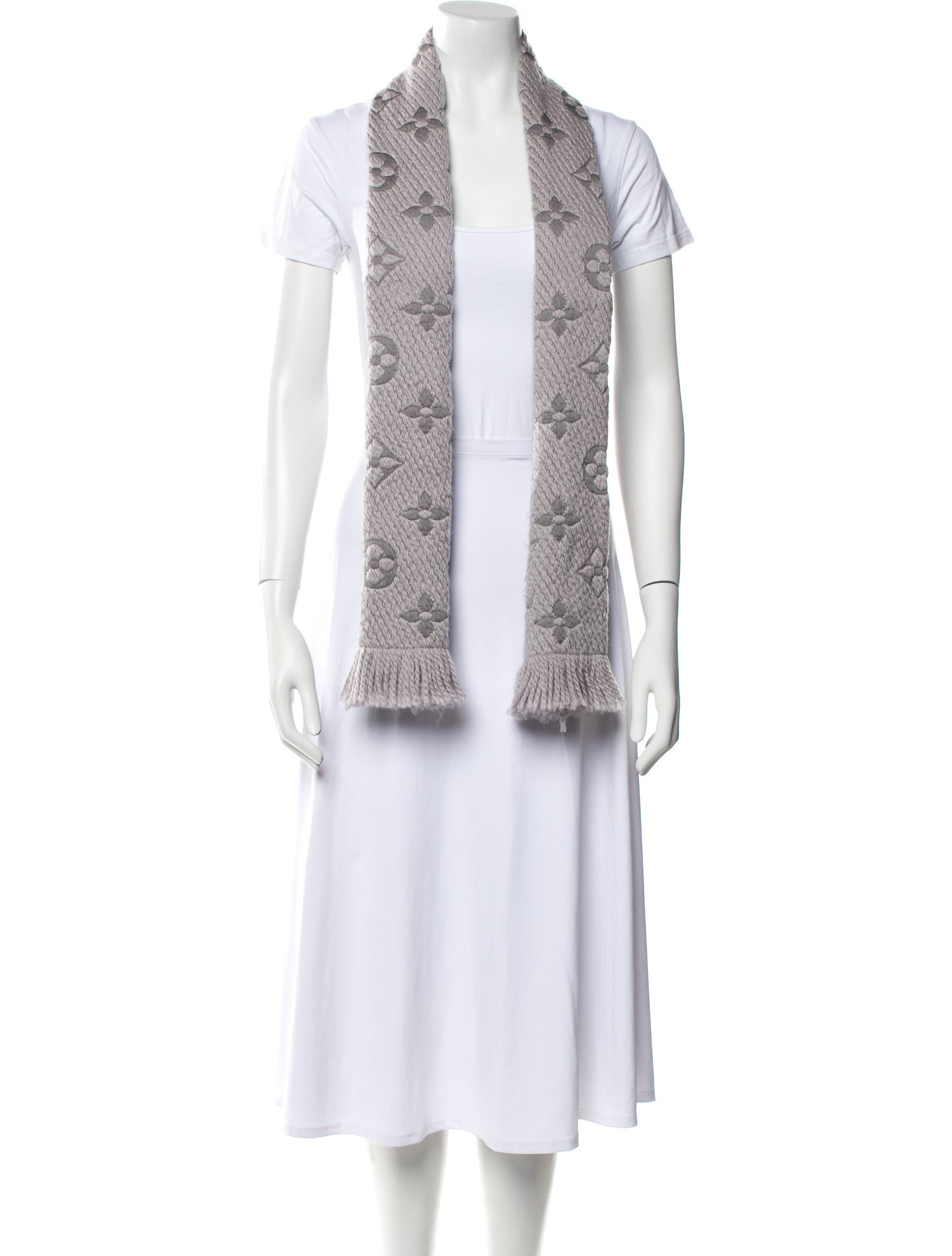 Louis Vuitton Logomania Wool Scarf