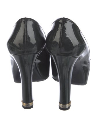 Louis Vuitton Monogram Pattern Patent Leather Pumps