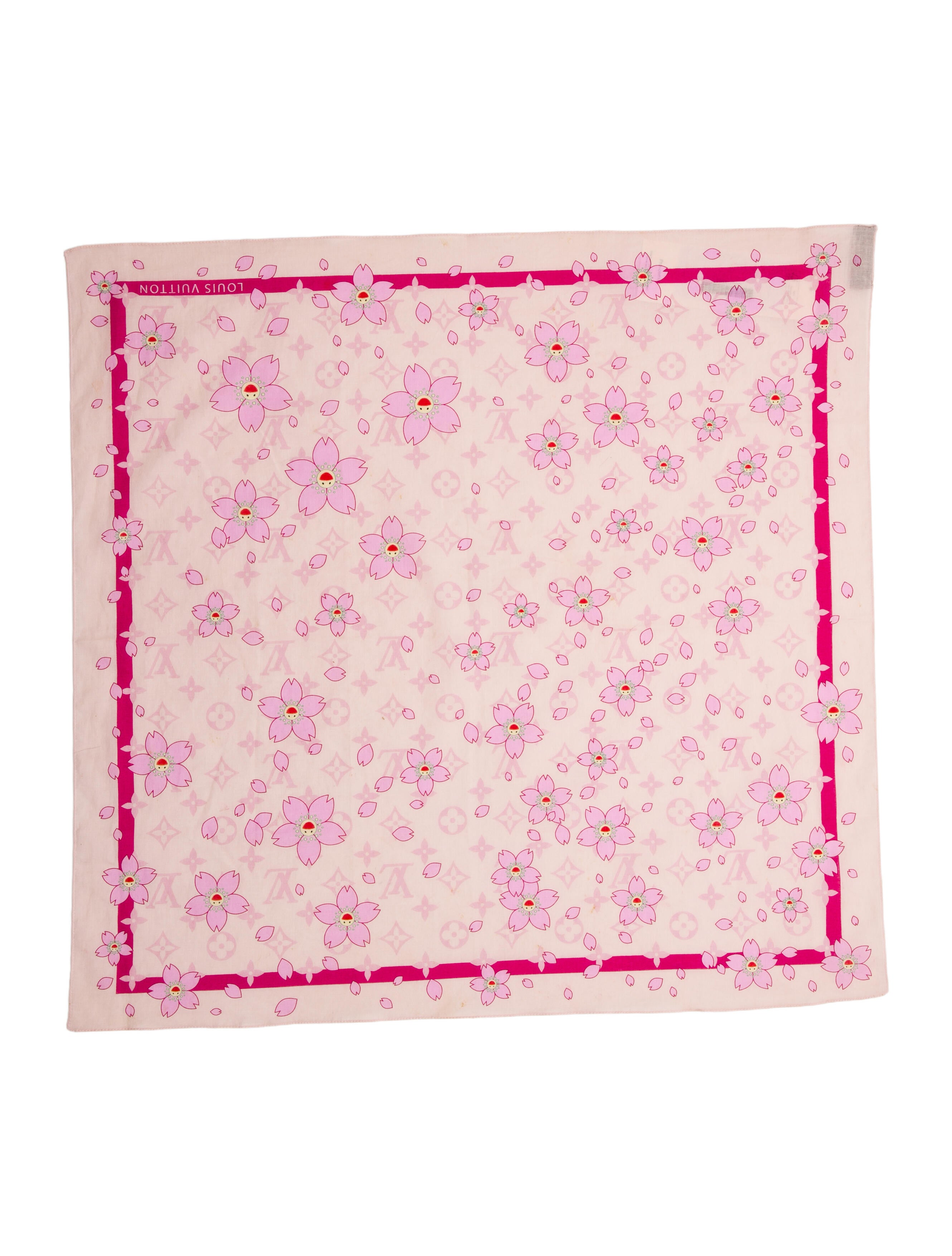 Louis Vuitton x Takashi Murakami Cherry Blossom Silk Bandana