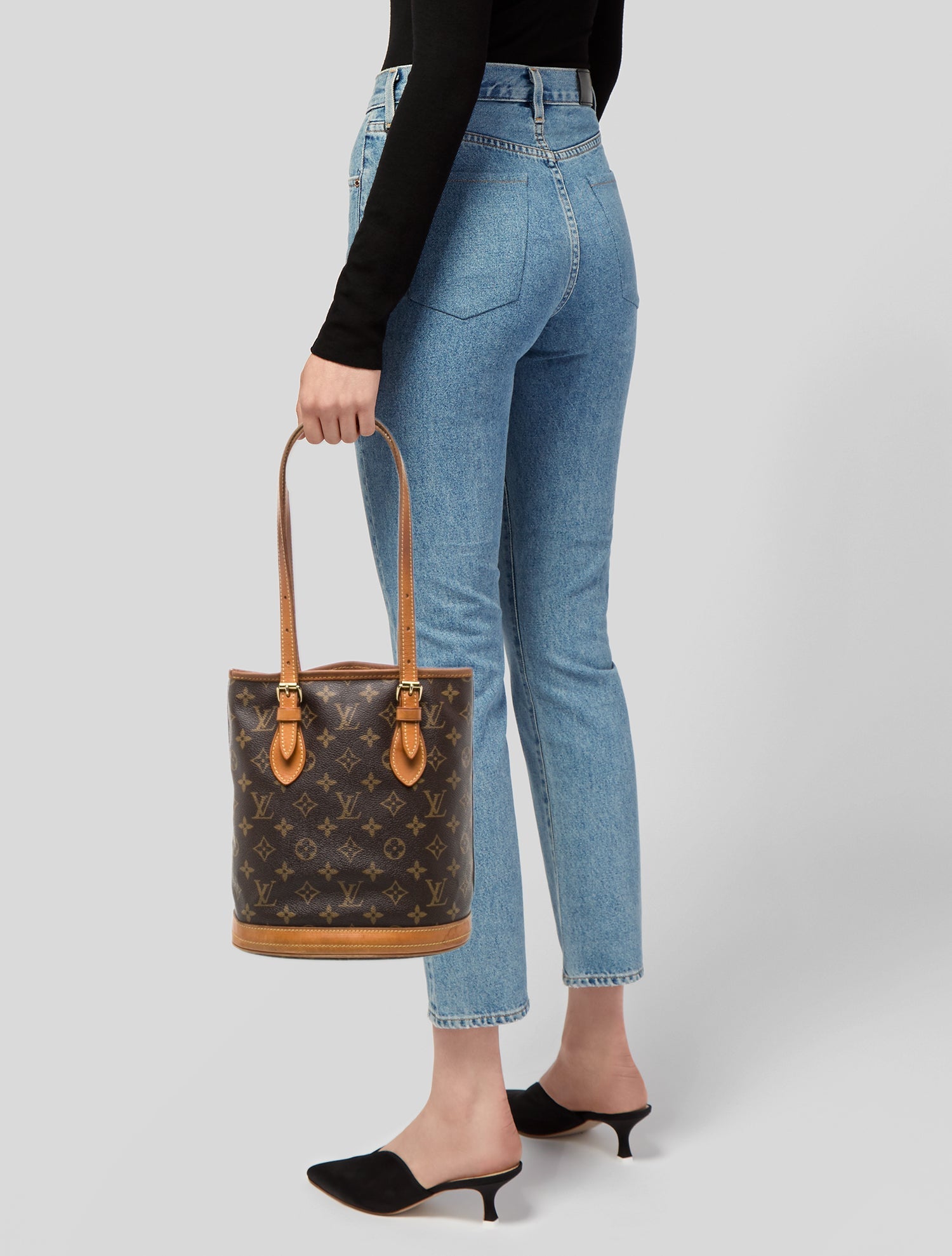 Louis Vuitton LV Monogram Bucket Bag Petit