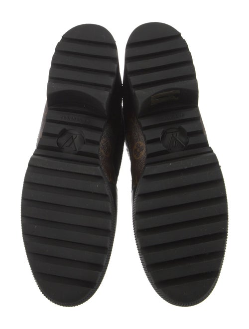 Louis Vuitton LV Monogram Suede Combat Boots
