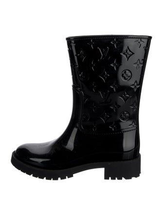 Louis Vuitton Monogram Pattern Rubber Rain Boots