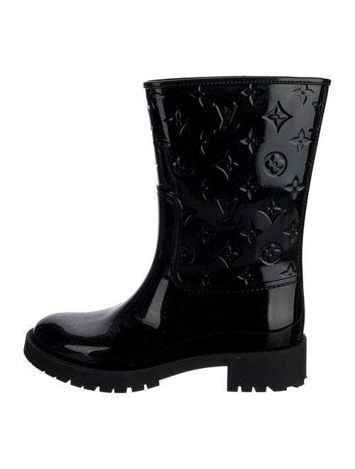 Louis Vuitton Monogram Pattern Rubber Rain Boots
