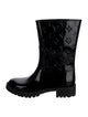 Louis Vuitton Monogram Pattern Rubber Rain Boots
