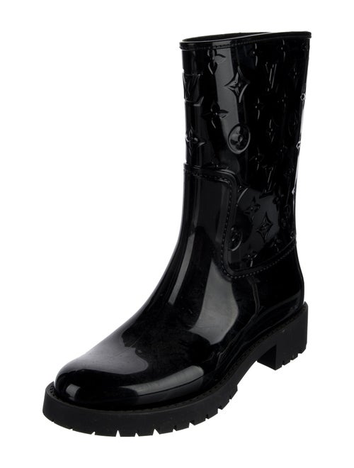 Louis Vuitton Monogram Pattern Rubber Rain Boots
