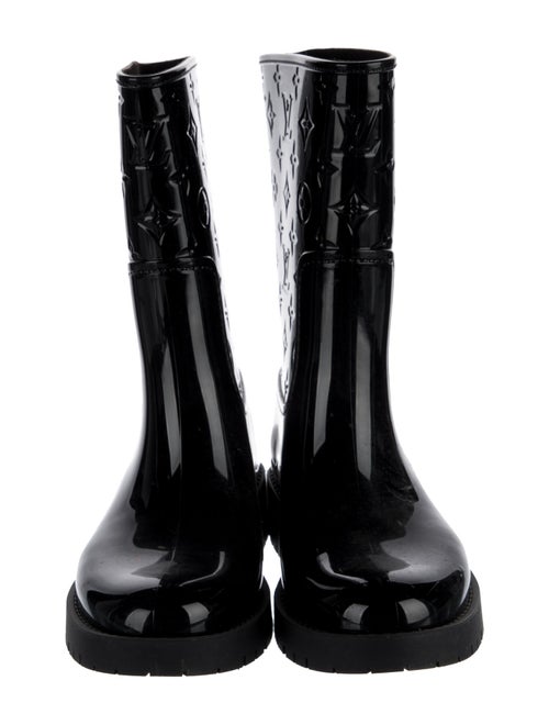 Louis Vuitton Monogram Pattern Rubber Rain Boots