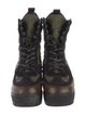 Louis Vuitton LV Monogram Leather Combat Boots