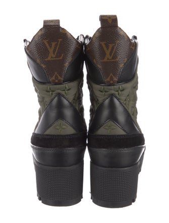 Louis Vuitton LV Monogram Leather Combat Boots