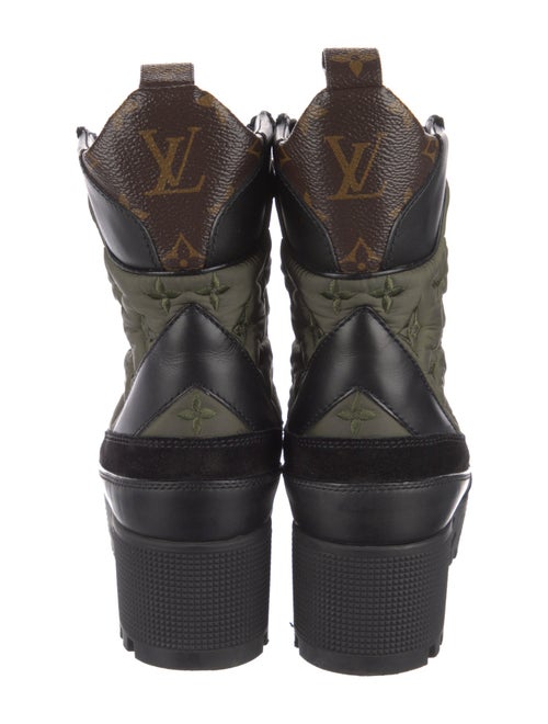 Louis Vuitton LV Monogram Leather Combat Boots
