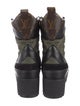 Louis Vuitton LV Monogram Leather Combat Boots