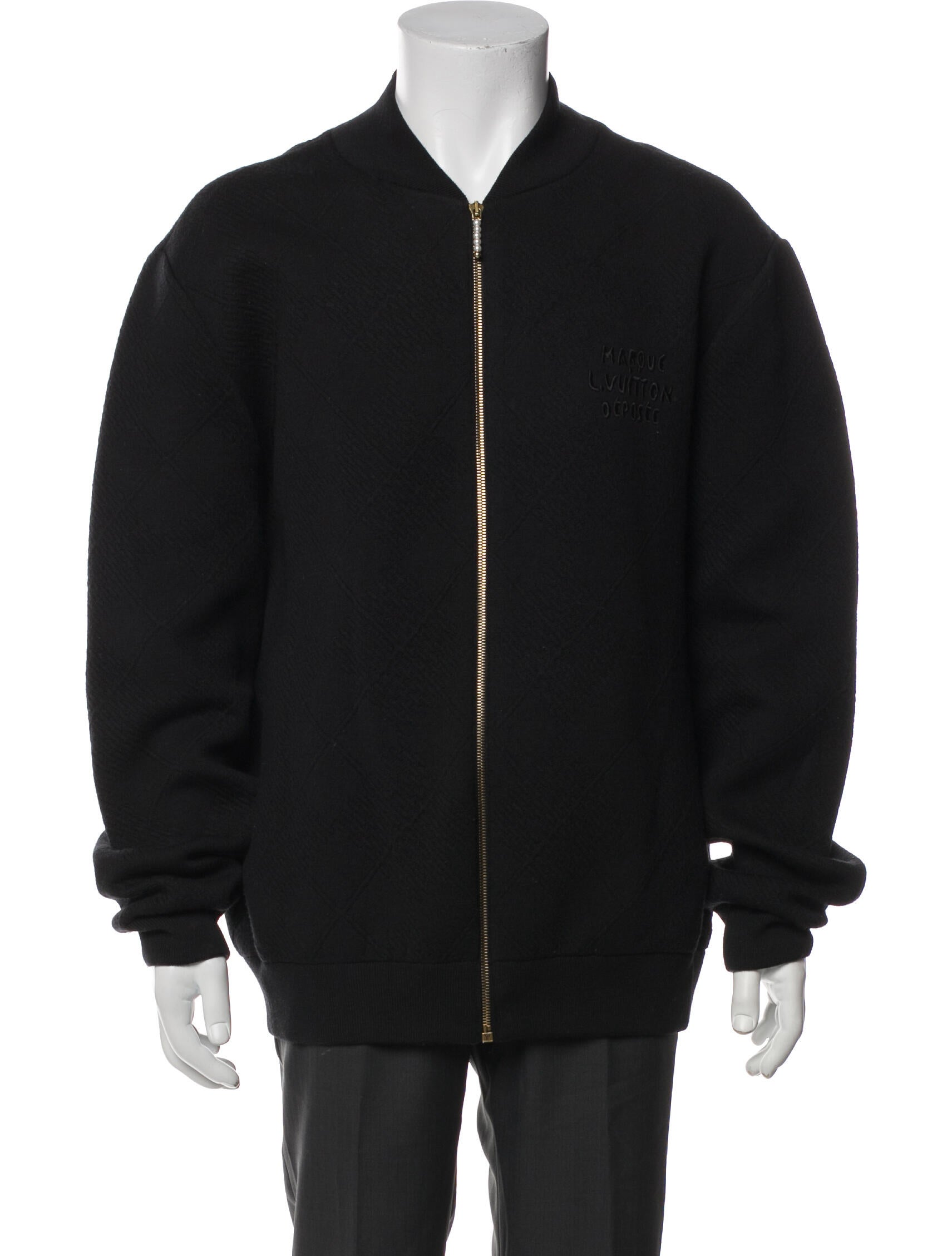 Louis Vuitton 2025 Faux Pearl Accents Bomber Jacket