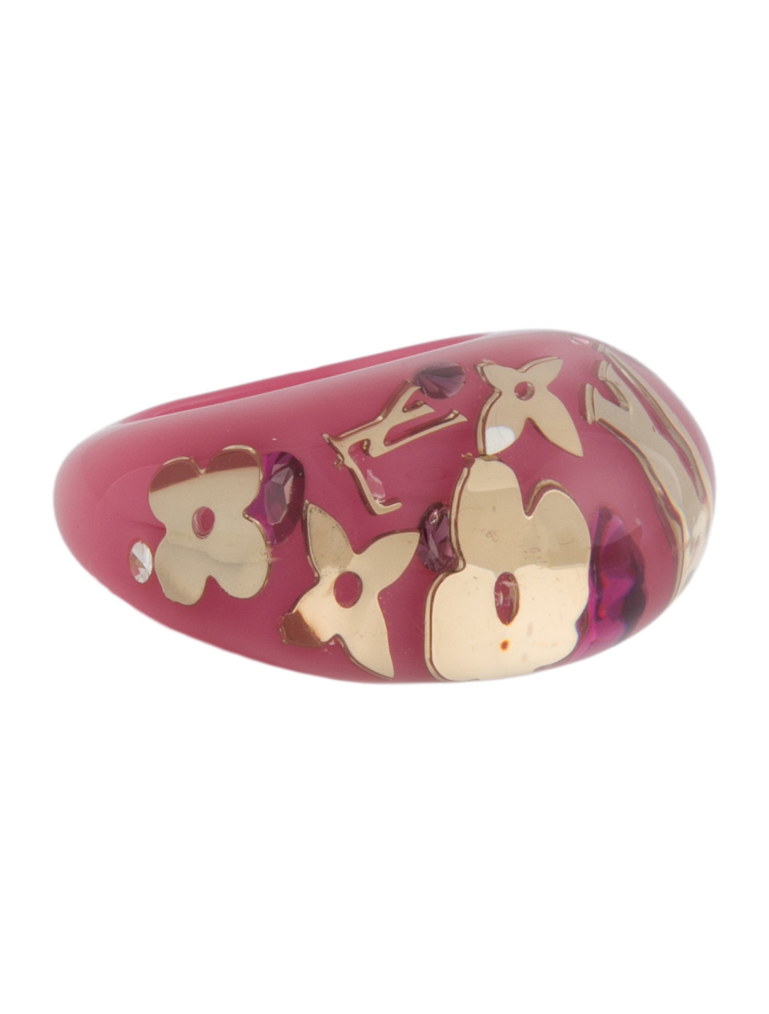 Louis Vuitton Resin & Crystal Inclusion Ring